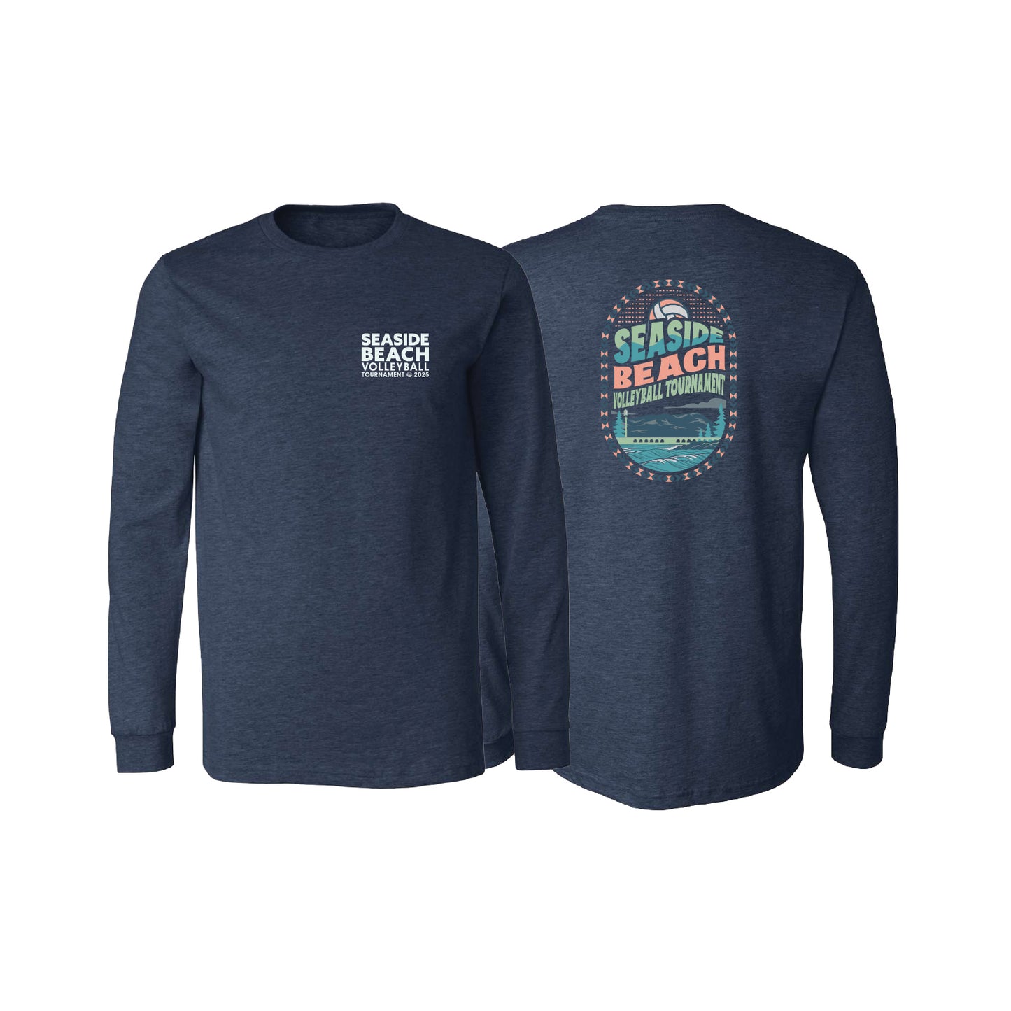 Long Sleeve Tee- Navy - Oval
