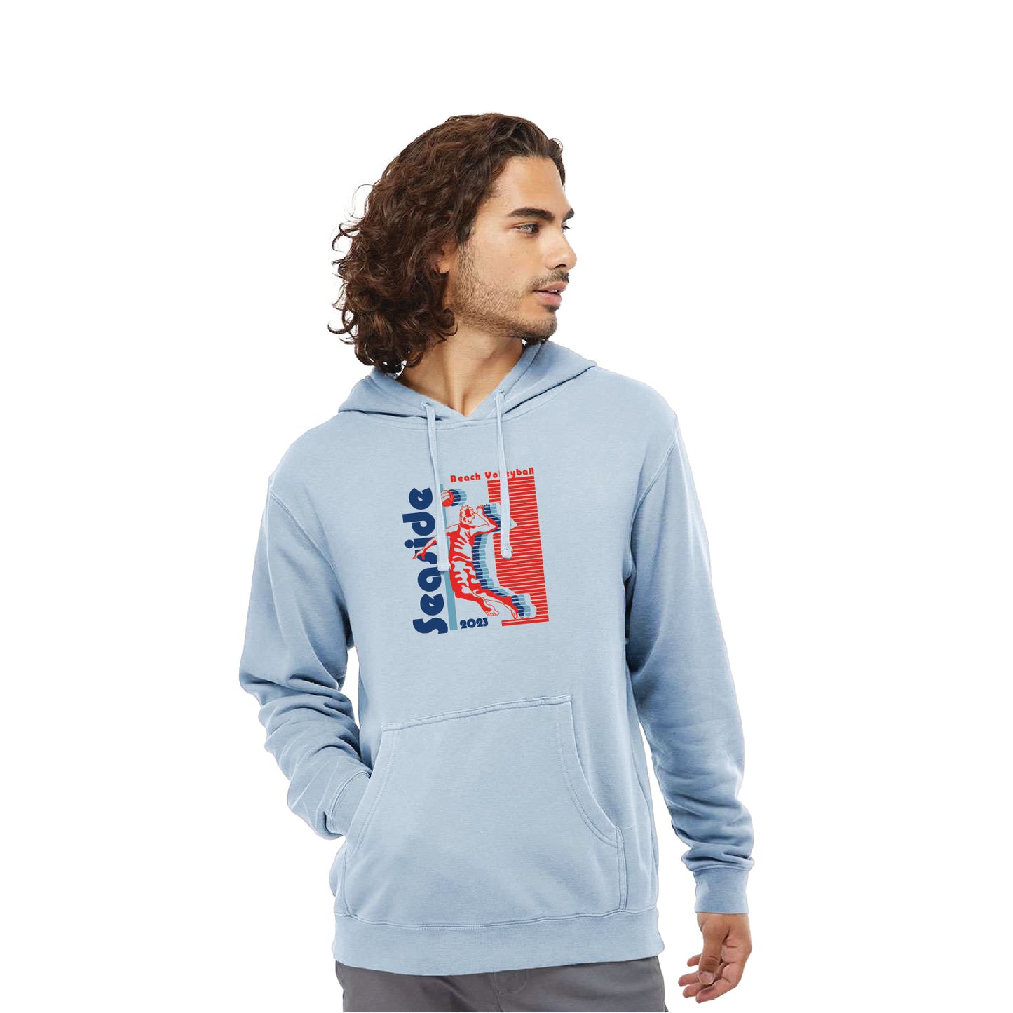 Men's Shoreline Heavy Weight Pullover Hoody- Light Slate (Only Medium Available)