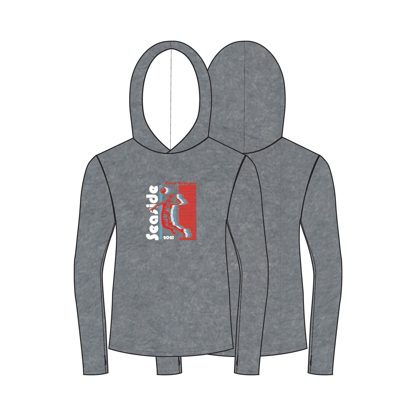 Men's Performance 8K Hoody- Heather Grey (Only XXL Available)