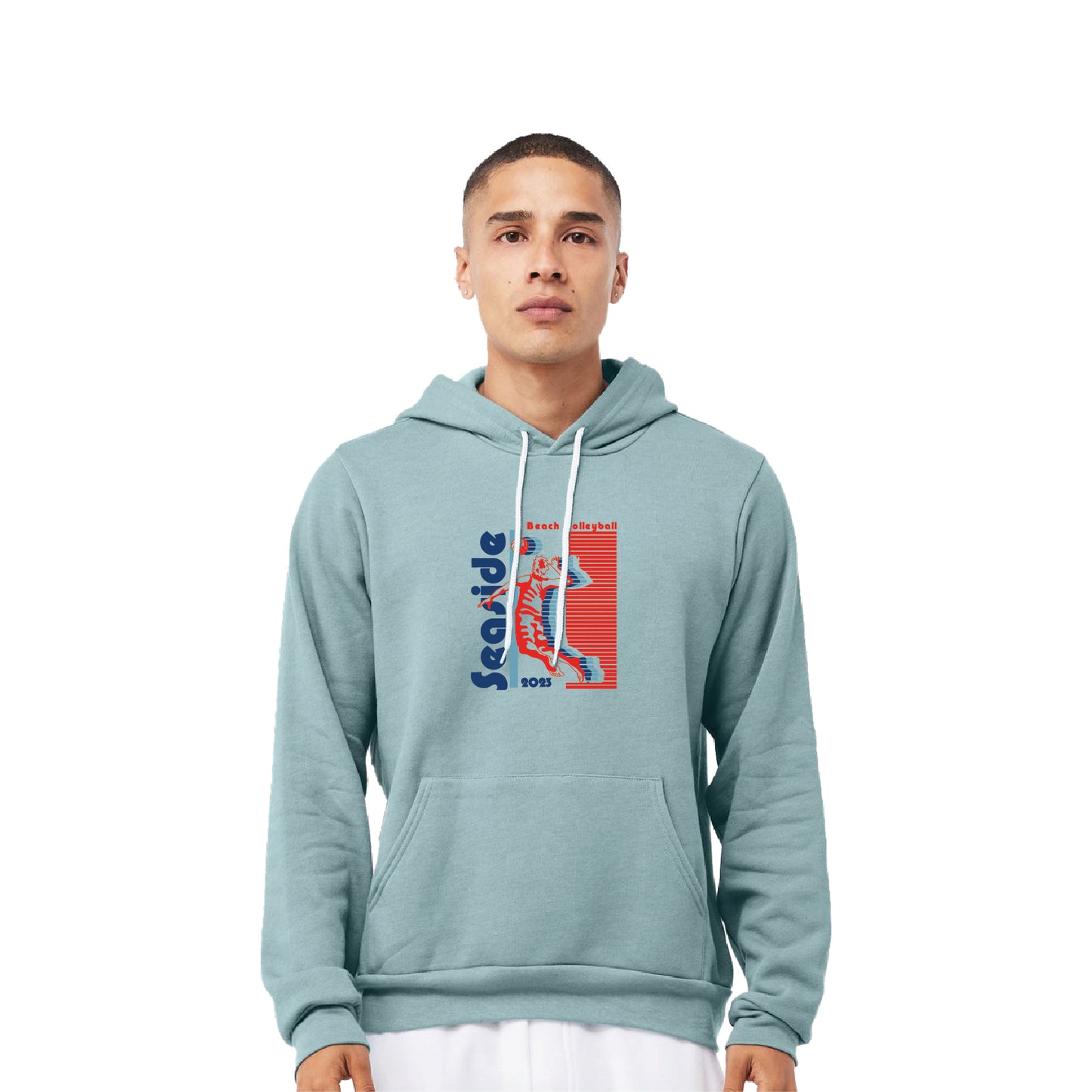 Coastal Pullover Hoody- Heather Blue Lagoon