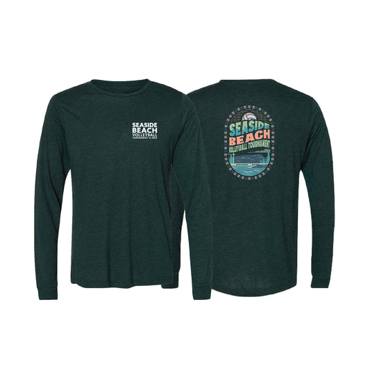 Long Sleeve Tee- Emerald - Oval