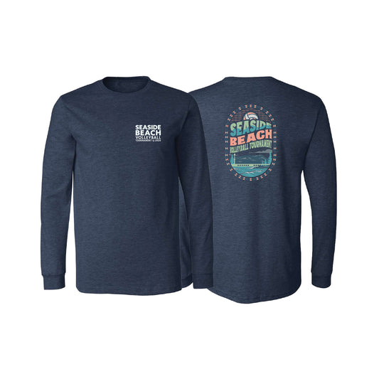 Long Sleeve Tee- Navy - Oval