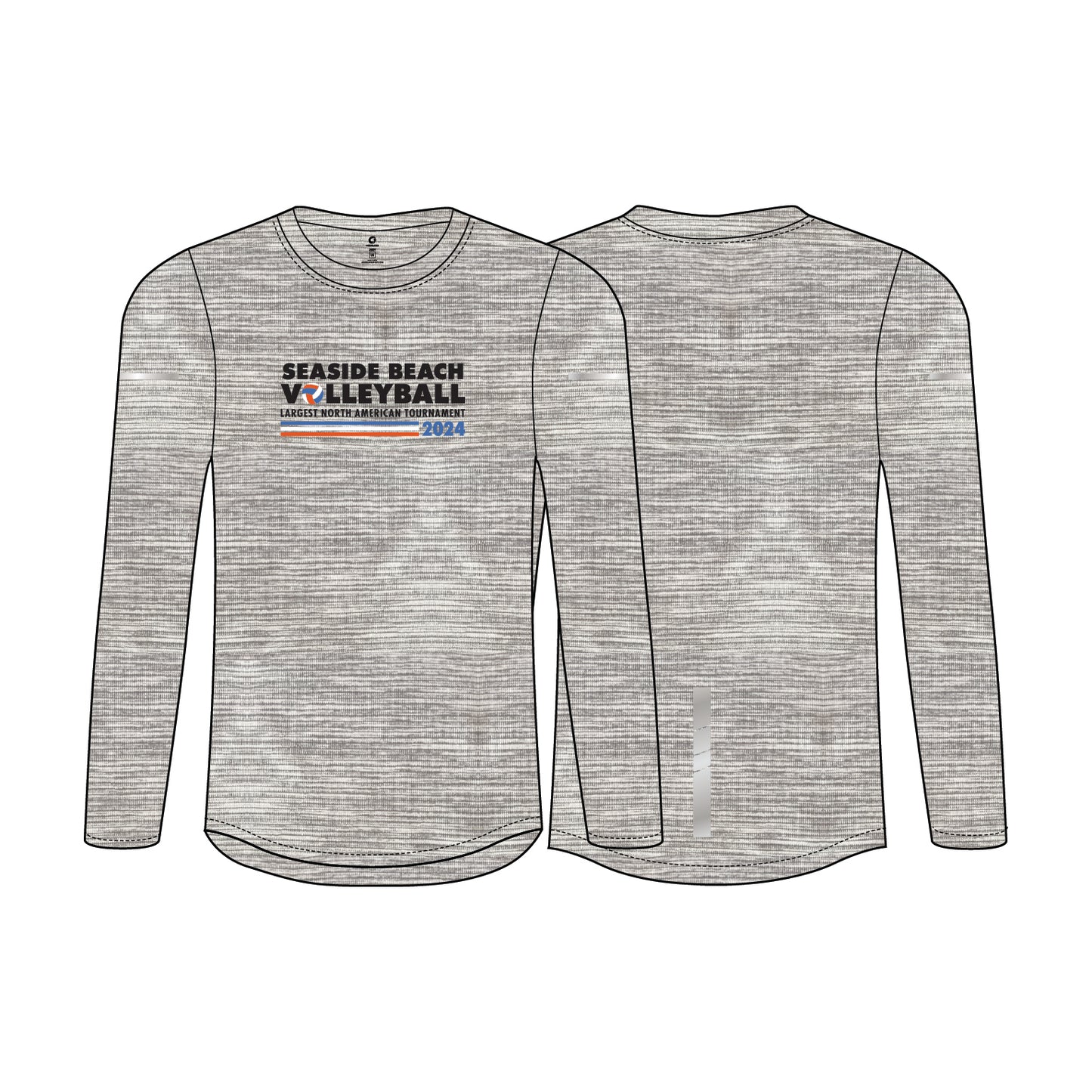 Performance Long Sleeve - Grey Striped - Men