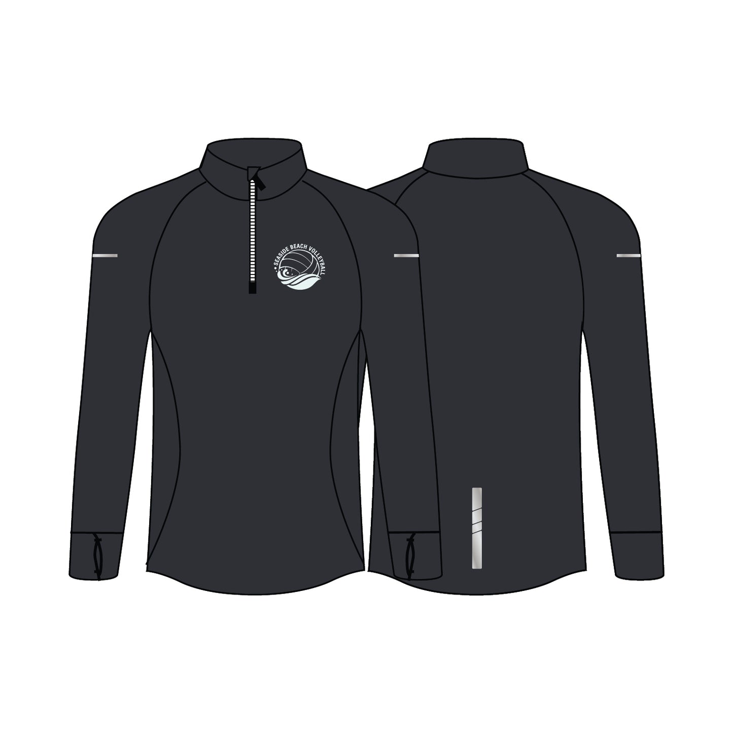 Performance Quarter Zip - Black - Men