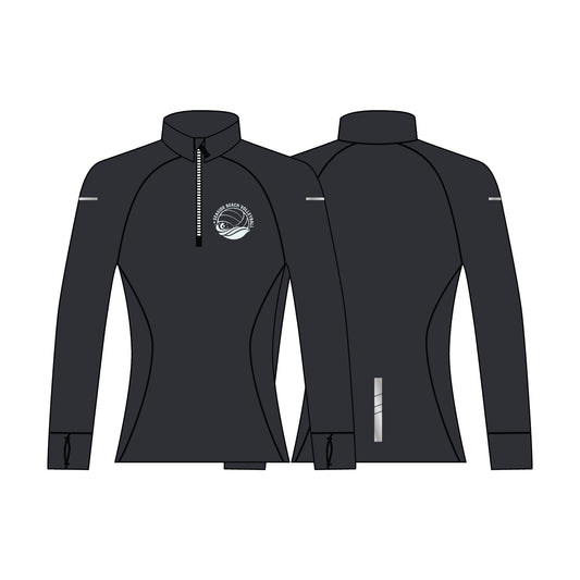 Performance Quarter Zip - Black- Women's