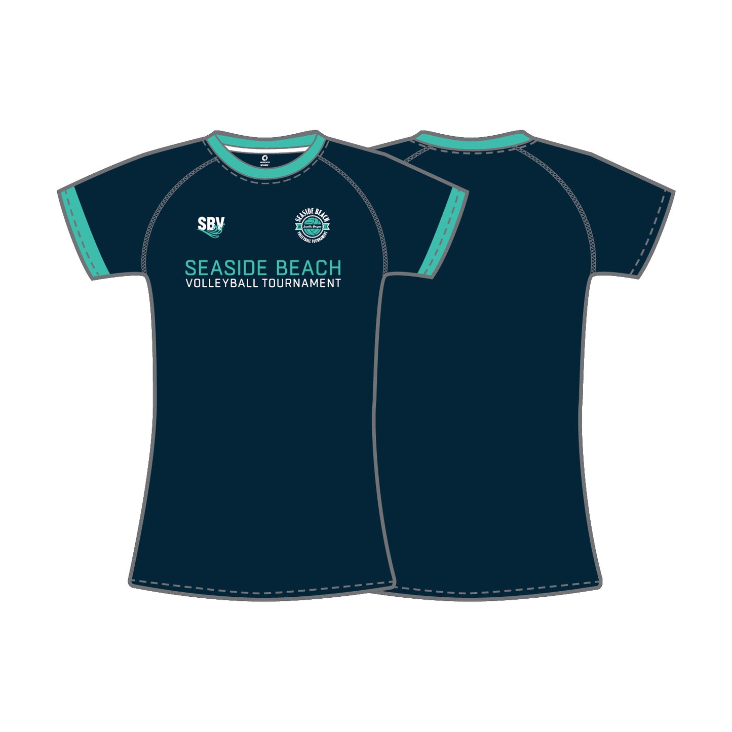 Performance Short Sleeve Tee - Blue/Teal - Women's