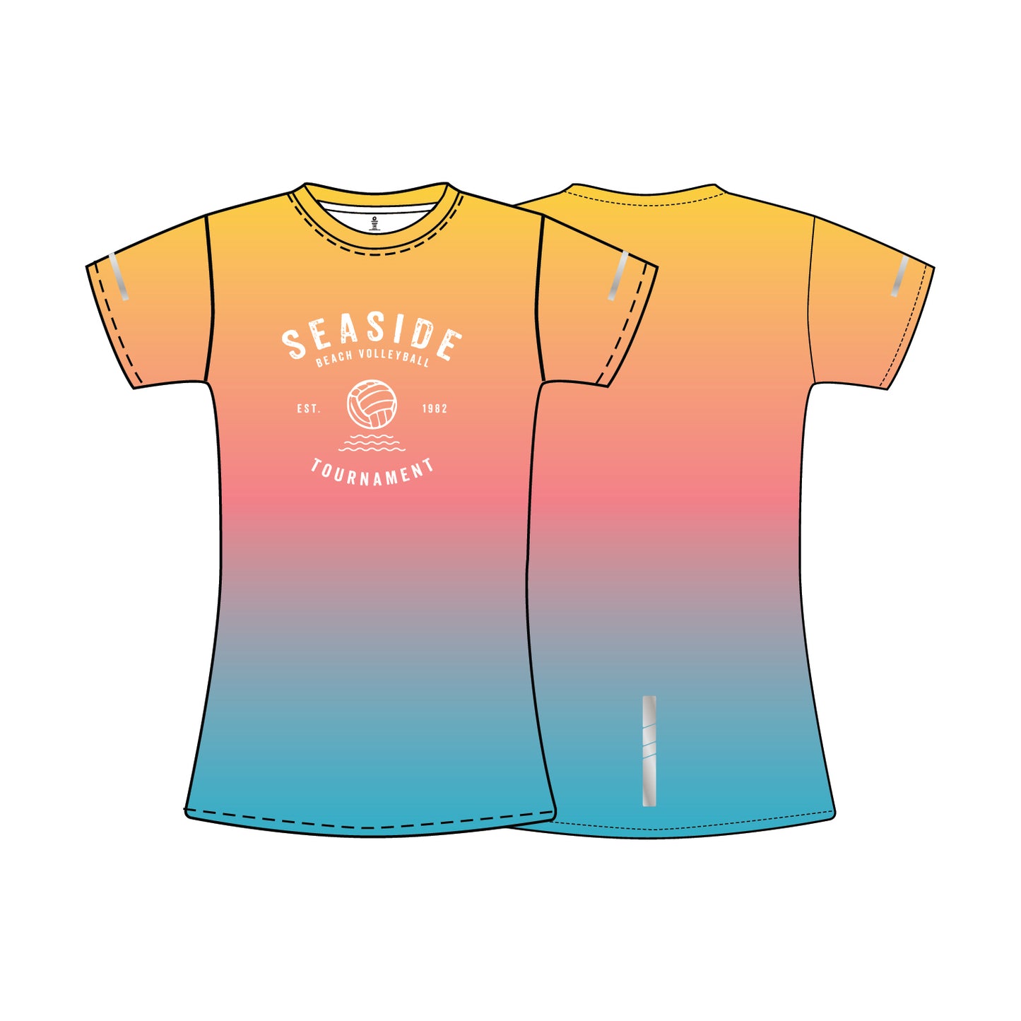 Performance Short Sleeve Tee- Sunset- Women's