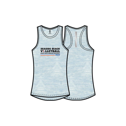 Performance Tank Top- Blue Striped - Women's