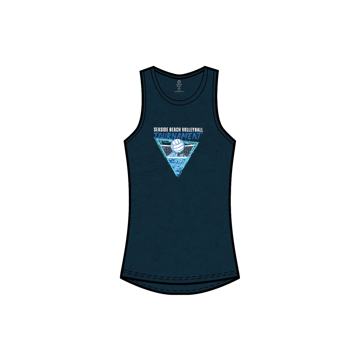 Men's Performance Tank- Heather Navy